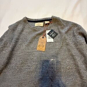 Weatherproof Men's Gray Crewneck Sweater - Textured Knit